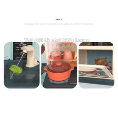 Đồ Chơi Nhà Bếp Nấu Ăn Cho Bé Cỡ Lớn Phun Khói Như Thật TpHCM