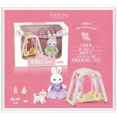 Đồ chơi ngôi nhà búp bê hình Thỏ kèm phụ kiện dễ thương Tphcm