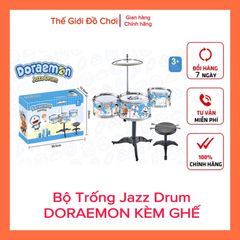 Bộ trống Jazz Drum Doraemon cho bé có ghế ngồi TPHCM
