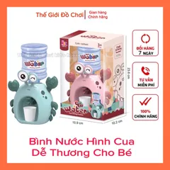 Bình lọc nước uống cho bé hình cua dễ thương nhựa an toàn TPHCM