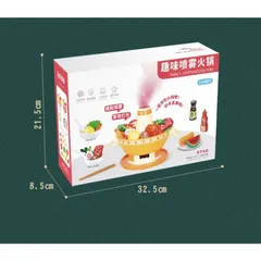 Đồ chơi mô phổng nồi lẩu nấu ăn cho bé nhiều chi tiết, mô hình đồ chơi nhà bếp, thế giới đồ chơi 1104