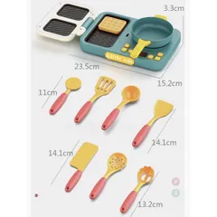 Đồ chơi nhà bếp Kaidilen 38 món kèm Bếp từ rán bánh - Hiệu ứng âm thanh như thật - thegioidochoi1104