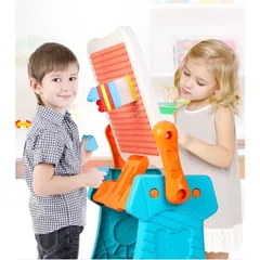 Bàn Lego đồ chơi đa năng vừa chơi vừa học có bảng vẽ và ghế 88 chi tiết tphcm