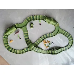 Đồ chơi lắp ráp đường đua ô tô Khủng Long Dinour Track Toys cỡ lớn 240 chi tiết - Sáng tạo đường ray - thegioidochoi1104