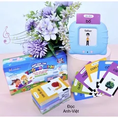 [Pin Sạc] Máy đọc thẻ Song Ngữ Anh - Việt cho bé gồm 112 thẻ 224 từ vựng 12 chủ đề Tphcm