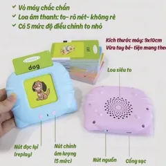 [Pin Sạc] Máy đọc thẻ Song Ngữ Anh - Việt cho bé gồm 112 thẻ 224 từ vựng 12 chủ đề Tphcm