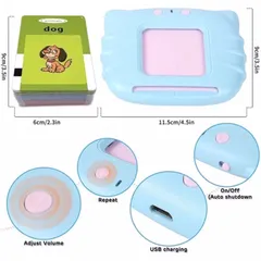 [Pin Sạc] Máy đọc thẻ Song Ngữ Anh - Việt cho bé gồm 112 thẻ 224 từ vựng 12 chủ đề Tphcm