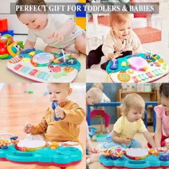 Đồ chơi đàn piano 6 chức năng giáo dục sớm cho bé từ 6 tháng đến 3 tuổi