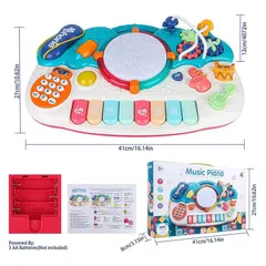 Đồ chơi đàn piano 6 chức năng giáo dục sớm cho bé từ 6 tháng đến 3 tuổi