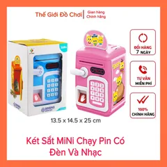 két sắt mini cho bé có dấu vân tay, ống heo cho bé