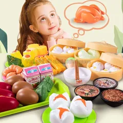 Bộ Đồ Chơi Nấu Ăn Cho Bé 82 Chi Tiết, Đồ Chơi DimSum Giá Rẻ TpHCM