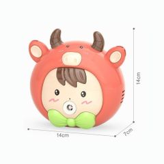 Máy Thổi Bong Bóng Hình Con Bò Cho Bé - Đồ Chơi Máy Ảnh Tạo Bong Bóng Xà Phòng Có Dây Đeo, Cho Trẻ Từ 3 Tuổi Trở Lên