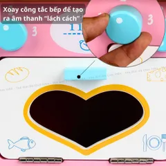 Bộ Đồ Chơi Nhà Bếp Bằng Gỗ - Dụng Cụ Nấu Ăn Nhập Vai Giúp Bé Phát Triển Trí Tuệ và Khả Năng Tư Duy, Màu Hồng Xinh Xắn