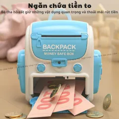 Máy rút tiền mini có mật khẩu và dấu vân tay, đèn soi đồ giả, Két sắt mini, ống heo tiết kiệm