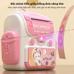 Máy rút tiền mini có mật khẩu và dấu vân tay, đèn soi đồ giả, Két sắt mini, ống heo tiết kiệm