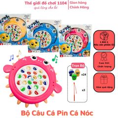 Đồ Chơi Câu Cá Điện 24 Con Bàn Xoay Có Nhạc - Đồ Chơi Phát Triển Trí Tuệ Cho Bé 3 Tuổi, Tương Tác Gia Đình, Hứng Thú!