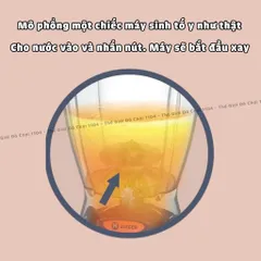 Đồ chơi mô phổng máy sinh tố, xoay được, sử dụng Pin, hiệu ứng âm thanh, thế giới đồ chơi 1104
