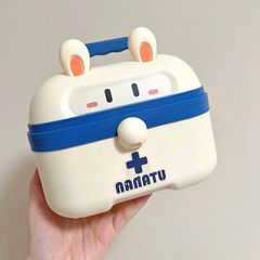 Hộp đồ chơi bác sĩ hình thỏ cao cấp 14 chi tiết cho bé trai, bé gái từ 3 tuổi - Đồ chơi giáo dục mô phỏng nghề bác sĩ vui nhộn