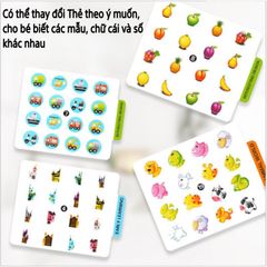 Hộp Đồ Chơi Lật Hình Tìm Điểm Giống Nhau - Phát Triển Tư Duy Cho Bé, Kỹ Năng Ghi Nhớ & Chơi Nhóm - Thích Hợp Cho Trẻ Em Từ 3 Tuổi