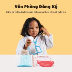 Đồ chơi bác sĩ cao cấp bằng gỗ, 50 chi tiết, Vali bác sỹ, đồ chơi khám bệnh, thế giới đồ chơi 1104