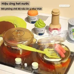 Bộ đồ chơi nhà bếp cho bé cỡ lớn, 53 chi tiết, cao 88 cm, đồ chơi đầu bếp, thế giới đồ chơi 1104