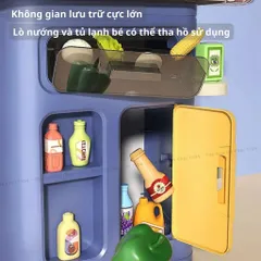 Bộ đồ chơi nhà bếp cho bé cỡ lớn, 53 chi tiết, cao 88 cm, đồ chơi đầu bếp, thế giới đồ chơi 1104