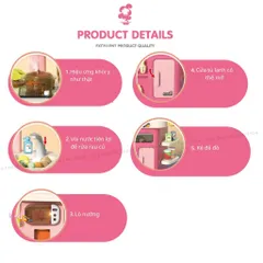Bộ đồ chơi nhà bếp cho bé cỡ lớn, 53 chi tiết, cao 88 cm, đồ chơi đầu bếp, thế giới đồ chơi 1104