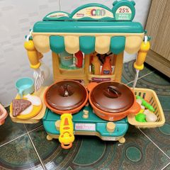 Đồ Chơi Bếp Nấu Ăn Hiệu Ứng Hơi Nước Cho Bé - Bộ Mini 23 Chi Tiết, An Toàn, Học Tập, Giới thiệu Bé Gái 3 Tuổi Trở Lên