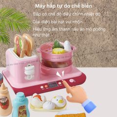 Bộ bếp nấu ăn cho bé TOASTER 29 chi tiết có máy nướng và xửng hấp bánh