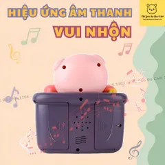 Máy ảnh thổi bong bóng xà phòng BeiDiOu phát nhạc kèm dây đeo 2 lọ xà phòng
