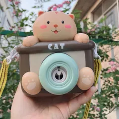 Máy ảnh thổi bong bóng xà phòng BeiDiOu phát nhạc kèm dây đeo 2 lọ xà phòng