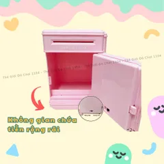 Két sắt mini thông minh đựng tiền tiết kiệm cho bé Ngựa Pony, ống heo tiết kiệm có khóa, thegioidochoi1104