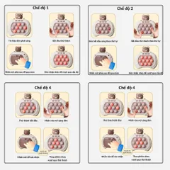 Đồ Chơi Pop It Điện Tử Gấu Dâu - 4 Chế Độ Chơi, 999 Levels Giảm Stress cho Trẻ Em, Bop It Thế Hệ Mới, An Toàn và Thú Vị