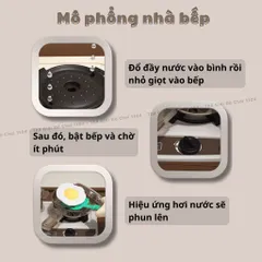 Bộ đồ chơi nhà bếp cho bé cỡ lớn 1 mét, có khói, đồ chơi nấu ăn