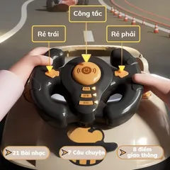 Đồ chơi đường đua ô tô cho bé màn hình chuyển động kèm hiệu ứng tăng tốc