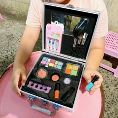 Cốp trang điểm cho bé cao cấp bằng nhôm 15 chi tiết, đồ chơi make up an toàn cho bé gái