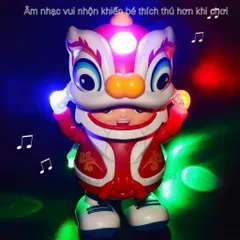 Đồ chơi cậu bé múa lân biết đi, phát nhạc, đồ chơi phát triển trí tuệ, dành cho trẻ sơ sinh