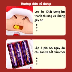 Đồ chơi cậu bé múa lân biết đi, phát nhạc, đồ chơi phát triển trí tuệ, dành cho trẻ sơ sinh