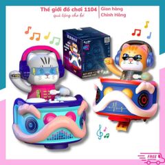 Đồ Chơi Âm Nhạc Con Mèo DJ Xoay 360 Độ - Đồ Chơi Giải Trí Kích Thích Trí Não Cho Trẻ Em