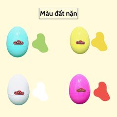 Bộ 4 Quả Trứng Đất Sét Colour Dough - Đất Nặn An Toàn Cho Bé, Đất Nặn Nhiều Màu Sắc Phát Triển Sáng Tạo Trẻ Em Từ 3 Tuổi