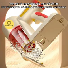 Đồ chơi máy hút bụi cho bé, 3 đầu hút, sử dụng pin, đồ chơi dọn dẹp nhà cửa
