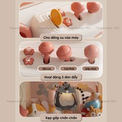Máy gắp thú Thỏ tinh nghịch giá rẻ size to, có thời gian/nhạc/đèn, đồ chơi gắp gấu mini