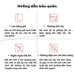 Bộ túi trang điểm cho bé bằng gỗ 13 món, họa tiết dâu tây xinh xắn