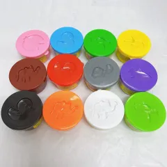 Đất Xét Tự Khô 12 Hũ Nhiều Màu Kèm 5 Khuông Tạo Hình - Đất Nặn An Toàn Cho Bé Từ 3 Tuổi - Đồ Chơi Phát Triển Tư Duy Sáng Tạo