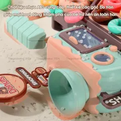 Bộ đồ chơi máy làm bánh Donut 34 chi tiết, đồ chơi quầy siêu thị bán hàng cho bé