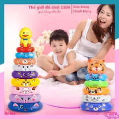 Trò Chơi Thảy Vòng Cho Bé - Đồ Chơi Ném Vòng Chất Liệu Nhựa Cao Cấp, Họa Tiết Dễ Thương, Phát Triển Kỹ Năng 3 Tuổi Trở Lên