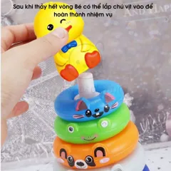 Trò Chơi Thảy Vòng Cho Bé - Đồ Chơi Ném Vòng Chất Liệu Nhựa Cao Cấp, Họa Tiết Dễ Thương, Phát Triển Kỹ Năng 3 Tuổi Trở Lên