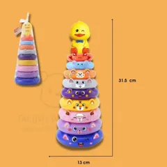 Trò Chơi Thảy Vòng Cho Bé - Đồ Chơi Ném Vòng Chất Liệu Nhựa Cao Cấp, Họa Tiết Dễ Thương, Phát Triển Kỹ Năng 3 Tuổi Trở Lên
