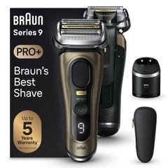 Máy Cạo Râu Điện Braun Series 9 PRO+ 9569CC - Công Nghệ Sonic, Pin 60 Phút, Phụ Kiện Thông Minh 6 Trong 1, Dành Cho Nam Giới