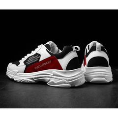 Giày Sneaker Nam G22 Trắng Đỏ - Da Cao Cấp Thoáng Khí, Phong Cách Trẻ Trung, Đi Học Đi Chơi, Dây Buộc Thể Thao